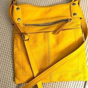 COPY - Yellow leather Side cross body bag